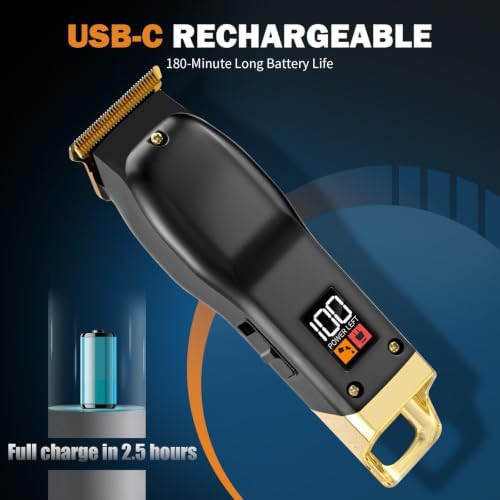 Stainless steel beard trimmer with guards — photo 4