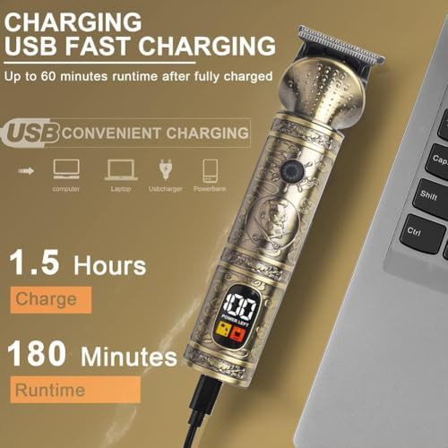 Professional t-blade hair clipper with cordless grooming — photo 3