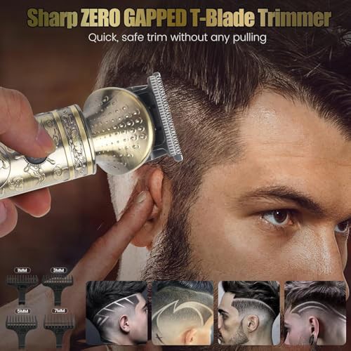 Professional t-blade hair clipper with cordless grooming — photo 4
