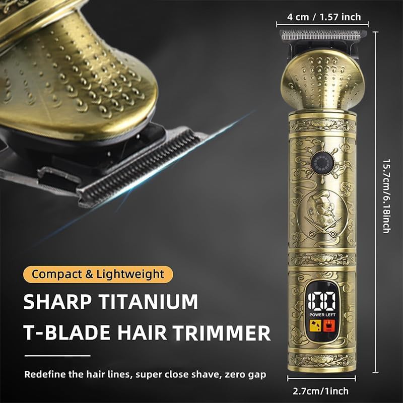 Professional t-blade hair clipper with cordless grooming — photo 5