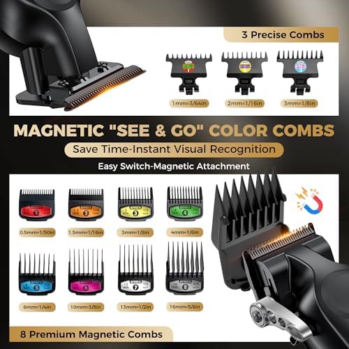 Black Barber Clipper and Trimmer Kit — photo 5