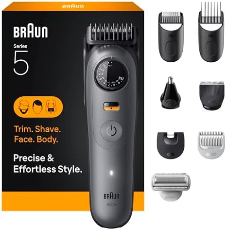 Cordless trimmer and shaver with smooth shave head