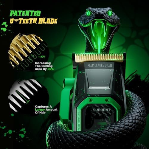 Fangs vector motor black barber clippers — photo 3