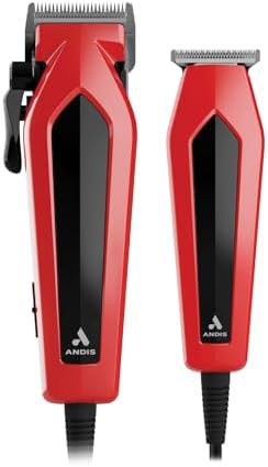 Red Corded Clipper and Trimmer Combo Kit