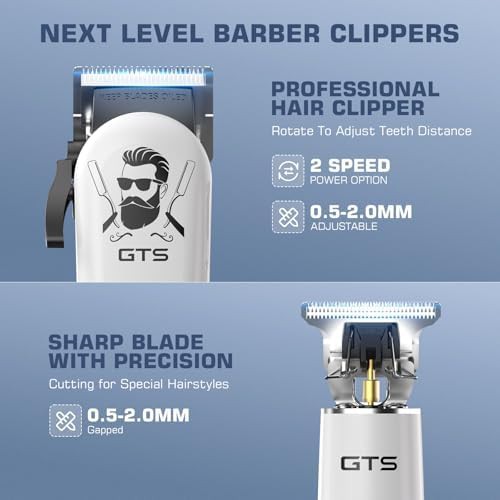 White IPX7 Waterproof Cordless Haircut Kit — photo 3