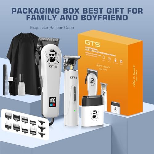 White IPX7 Waterproof Cordless Haircut Kit — photo 5