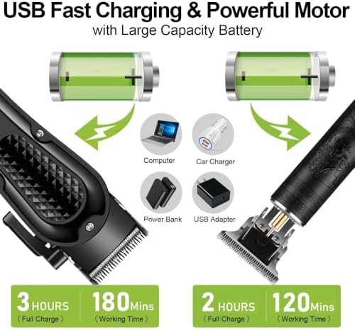 Cordless hair cutting kit with LED display — photo 4