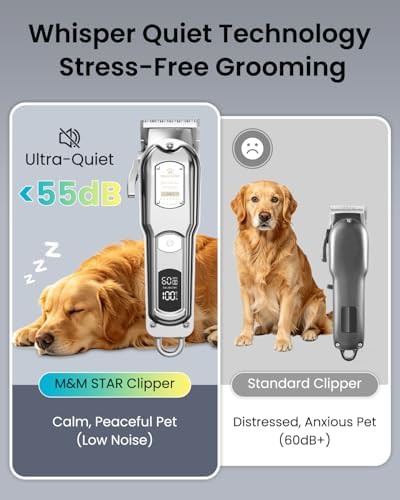 Silver all-metal dog grooming clippers — photo 3