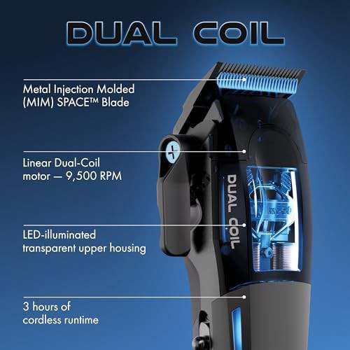 Professional Dual Coil All Metal Hair Clipper — photo 5