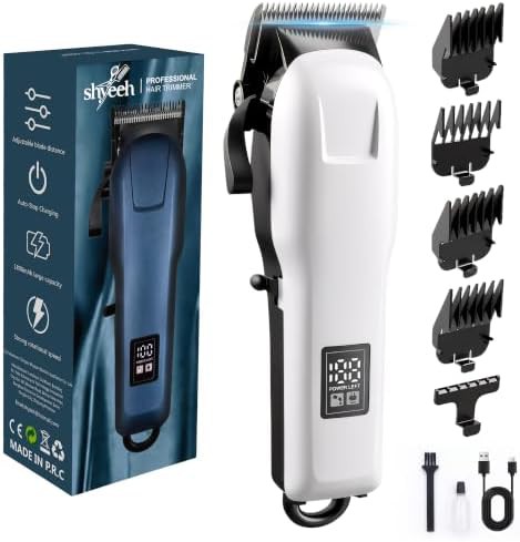 Cordless barber clippers for professional use