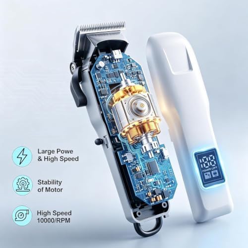 Cordless barber clippers for professional use — photo 4
