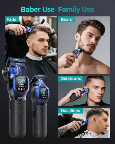 DLC Coated Cordless Clipper and Trimmer Set — photo 3