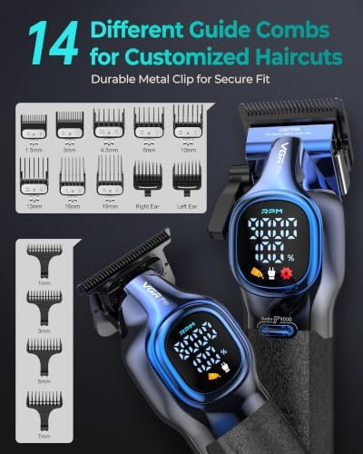 DLC Coated Cordless Clipper and Trimmer Set — photo 4